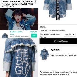 Diesel Denim jacket The bad guy
